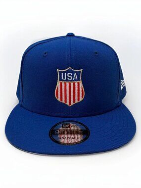 New Era Snapback 59fifty TEAM USA HOCKEY 6 Panel cap hat Shield Logo